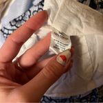 Jade Blue and White Striped Dress with Dark Blue Floral Accents Size M Photo 7