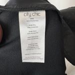 City Chic NWT Black Frill Waist Pants Size XL/22 High Rise Wide Leg Work Office Photo 9