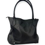 LODIS | Large | Siera Luxury Pebbled Leather Tote Bag Purse Travel Shoulder Black Photo 4