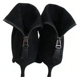 Georges Rech Paris Boots all Leather Black Velvet size 40 low heels 3.5” Photo 4