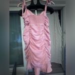 ASTR  Women's Lavender Pink Aiko Ruched Mini Dress Size Large Photo 6