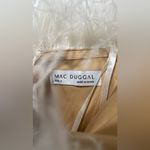 Mac Duggal Strapless White Dress with Feather Detail Photo 5