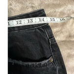 We The Free  People Black Jeans Size 29 Frayed Wide Straight Mom Photo 5