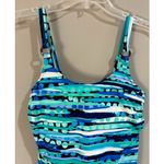Anthropologie Silhouette Solution Bright Tankini Swim Top Photo 1