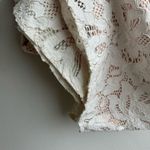 Alexis  White Cream Lace Bridal Trouser Wide Leg Pants Bachlorette Size Large Photo 1