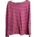 Ralph Lauren Sport Long Sleeve Crew Neck Blouse Pink White Size Medium Photo 0