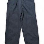 Amanda Smith Vintage High Waist Wide Leg Black Glitter Pinstripe Pants Photo 0