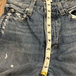 AMO Loverboy Freedom Blue Distressed Cropped Raw Hem Jeans in Retro Size 23 Photo 10