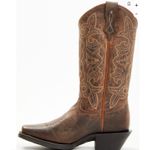 Shyanne Womens Jesse Performance Western Boots Brown Leather Sz 7 NWT Square Toe Photo 12
