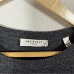 Equipment Femme Crewneck Cashmere Blend Knit Sweater Grey Size S Photo 2