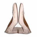 Margaux Beige Suede The Heel Pumps Shoes size 40.5 Wide Tan Photo 7
