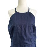 Gap Navy Blue Lined Embroidered Fit & Flare Women's Dress Size 8 NWT | 61-46 Photo 2