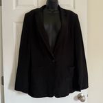 Garnet Hill 100% Silk Everyday Relaxed Single-Button Lined Jacket Blazer Size 12 Photo 3