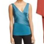 Bailey44 Bailey‎ 44 Sleeveless Satin Blouse in Burnt Orange Sz L Photo 0