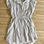 Striped Collared Short Dress Multi Size L Photo 0
