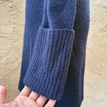 Cult Gaia  Edna navy blue wool blend knit off-the-shoulder mini dress S small Photo 10