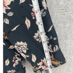 Cotton On Women's Button Down Blouse Black Floral Long Sleeve Medium Photo 5