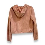 wilson's leather Vintage 80s pink suede leather hooded bomber jacket pants suit Photo 2