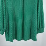 Adrianna Papell  Green Polka Dot Blouse M lightweight professional office casual Photo 5