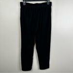 J.Crew NEW  Velvet Pants Womens 2 Black Pull On Crop Ankle H2684 Photo 3