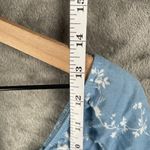 Lottie Moss PacSun  Women’s S Blue Floral Smocked Peasant Crop Top Romanticcore Photo 4