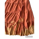 SheIn Women’s Orange Rust Halter Peekaboo Maxi Dress L Photo 4