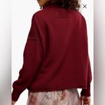 Free People NWT  Red Wine Torres Turtleneck Sweater Size Large Photo 2
