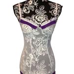 Baci Lingerie Night Gown Lace Sleepwear Sleep Dress Ruffles Purple Size undefined Photo 0