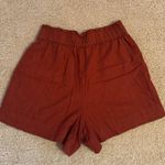 Abercrombie & Fitch NWOT Abercrombie Linen Shorts small brick red Photo 1