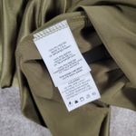 Bebe  Mini Dress Women S Green Satin Cowl Neck Cami Adjustable Spaghetti Strap Photo 3