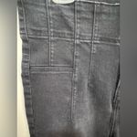 We The Free  Jayde Flare Jeans Black Stretch Denim Hi Rise Pintuck Size‎ 32S Photo 4