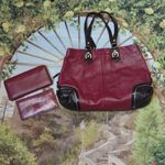 Coach Ashley leather satchel, wallet, check book cover Photo 1