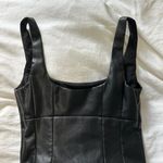 Aritzia Wilfred Leather Top Photo 2