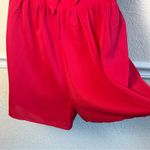 Womens Red Short Rompers Tie Front Medium NWOT Photo 6