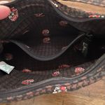 Vera Bradley  Black Red Miller Houndstooth Pattern Small Handbag Photo 7