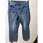 Universal Threads Universal Thread Womens Jeans Size 10 30 Blue Pinstripe High Rise Cropped Photo 1