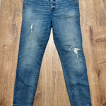Madewell | 9" High-Rise Skinny Jeans, Distressed Destructed-Hem Edition, Size 30 Photo 0