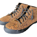 Sperry REBECCA MINKOFF x  Woman's High Top Pony Hair Animal Print Shoes Size 8 Photo 0