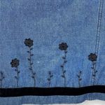 Vintage Stonebridge Denim‎ Embroidered Vest Black Size XL Photo 5