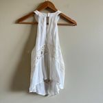 ASTR  the label White Halter Neck Tank Top with Crochet Lace‎ Womens Size XS Photo 6