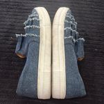 Seychelles Ruffled Denim Slip-On Sneakers Size 9 Preowned Photo 6