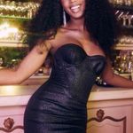 House Of CB Eevi Mini Dress, Black Sparkle, XS Photo 2