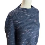 Varley  Albion Knit Dalmatian Sweater Navy Blue Ribbed Pullover Size M Photo 4