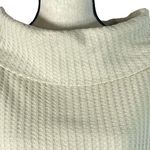 Free People Medium Thermal Top Juicy Cowl Neck Split Back Long Sleeve Stone Cold Photo 2