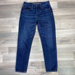 American Eagle  Outfitters Vintage Hi-Rise Crop Button Fly Jeans Dark Blue 2 Photo 3