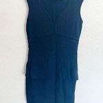 Victoria's Secret  Y2K Navy Blue Mini Peplum Mesh Tank Dress Photo 0