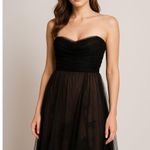 BCBGMAXAZRIA BCBG Black Strapless Tulle Cocktail Dress 4 Formal Whimsigoth Event Fairygoth Photo 0