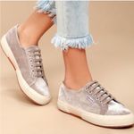 Superga  Fantasia Silver Velvet Fashion Sneakers, EUC, Size 8.5, MSRP $90 Photo 0