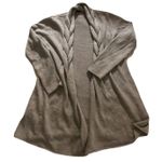 Chadwick of Boston Women’s Gray Open Front Cardigan Sweater Medium Photo 0