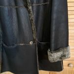 Brown Genuine Leather Fur European Coat Women’s Size Medium Photo 4